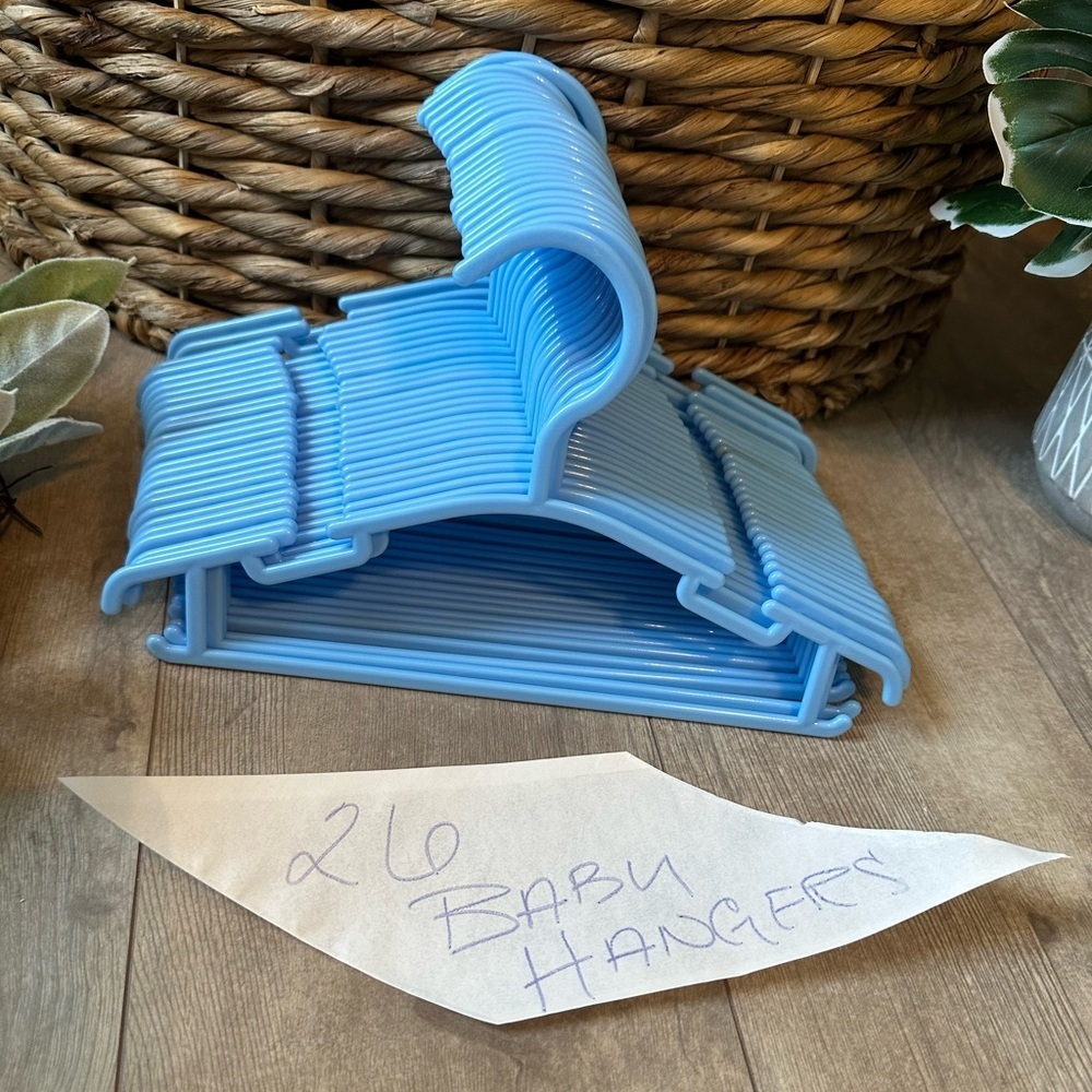 Set of 26 Light Blue Baby Hangers - LOVED these